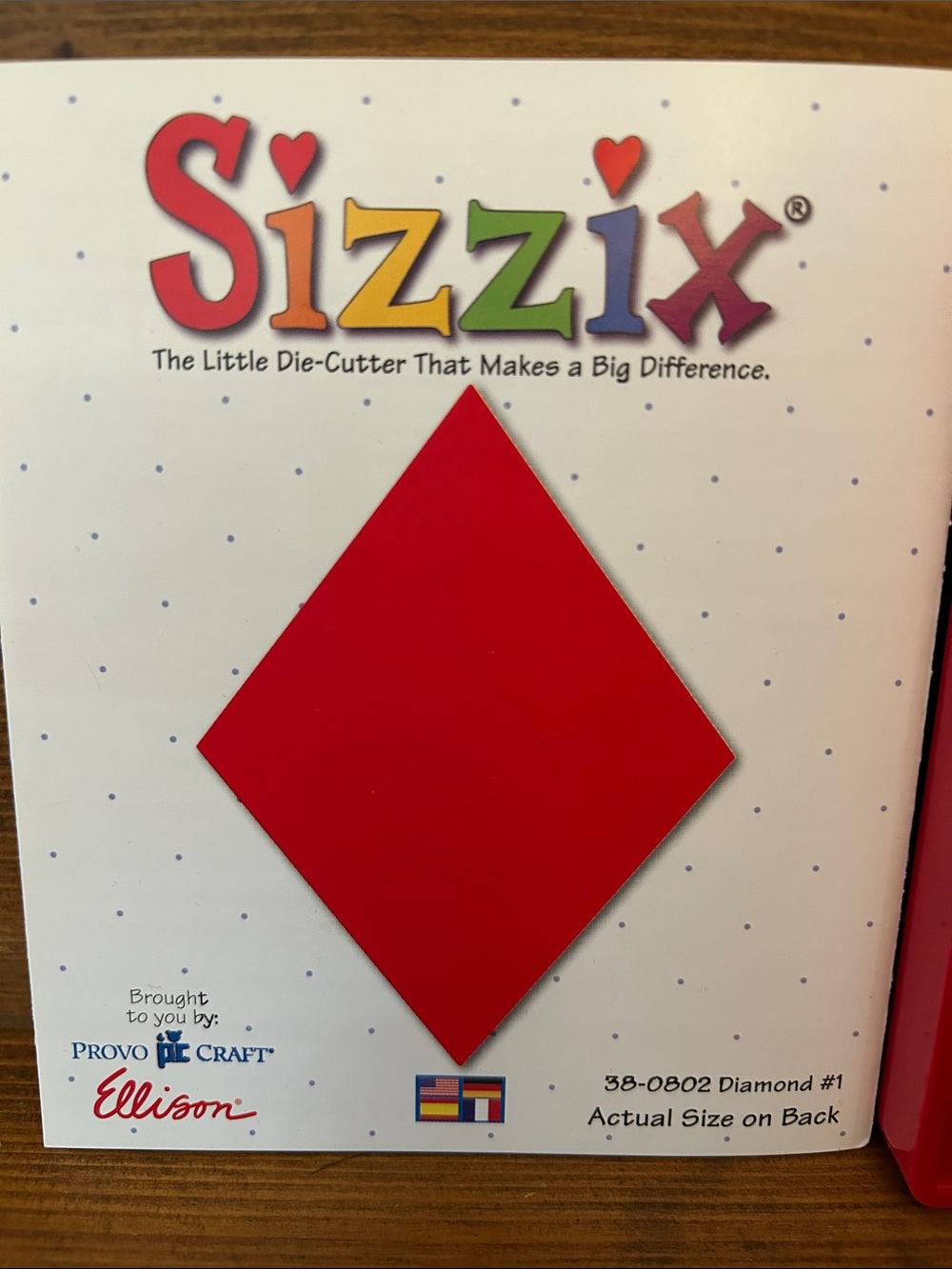 Sizzix Red Diamond Die-Cut Shape